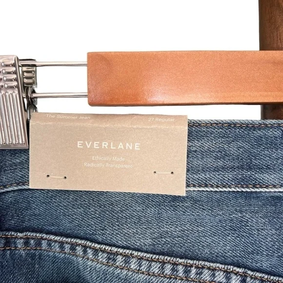 Everlane - NWT The Summer Distressed Straight Ankle Jean Sz 27
